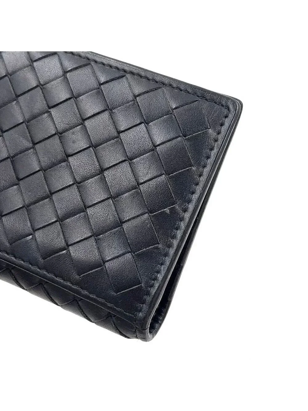 Bottega Veneta Intrecciato Leather Black Card Case